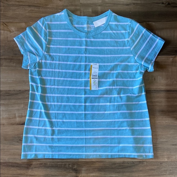 Time and Tru Tops - Blue Striped Women’s T-Shirt